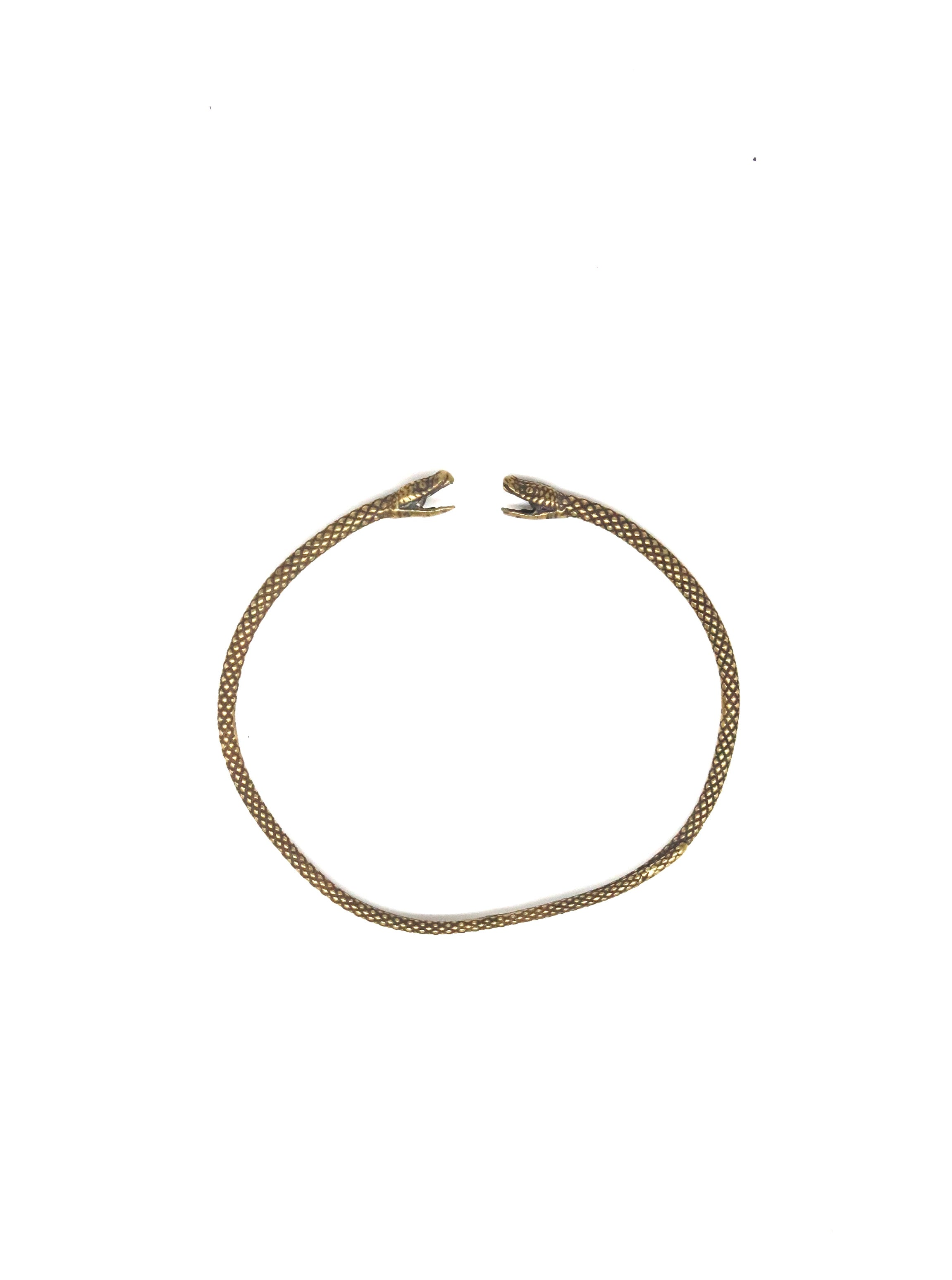 Double Snake Head Bangle