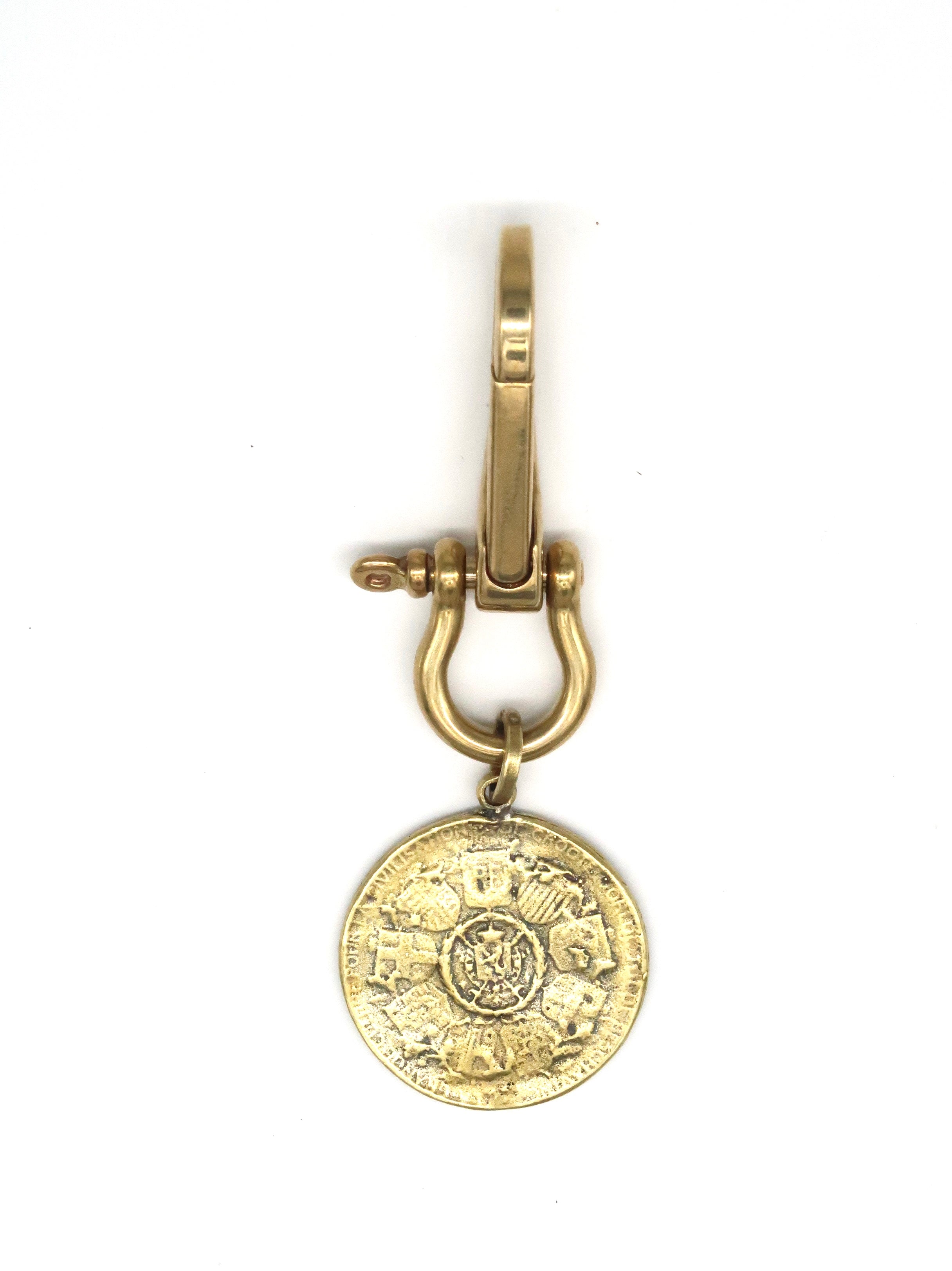 Zodiac Good Luck Coin Keychain
