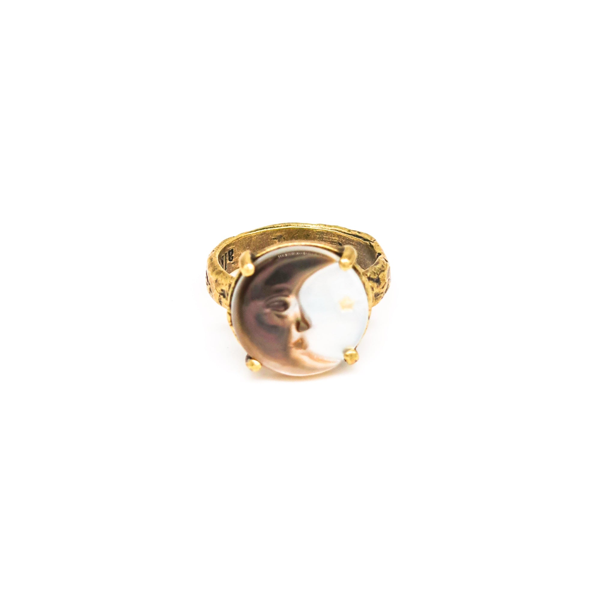 Moon & Stars Abalone Ring
