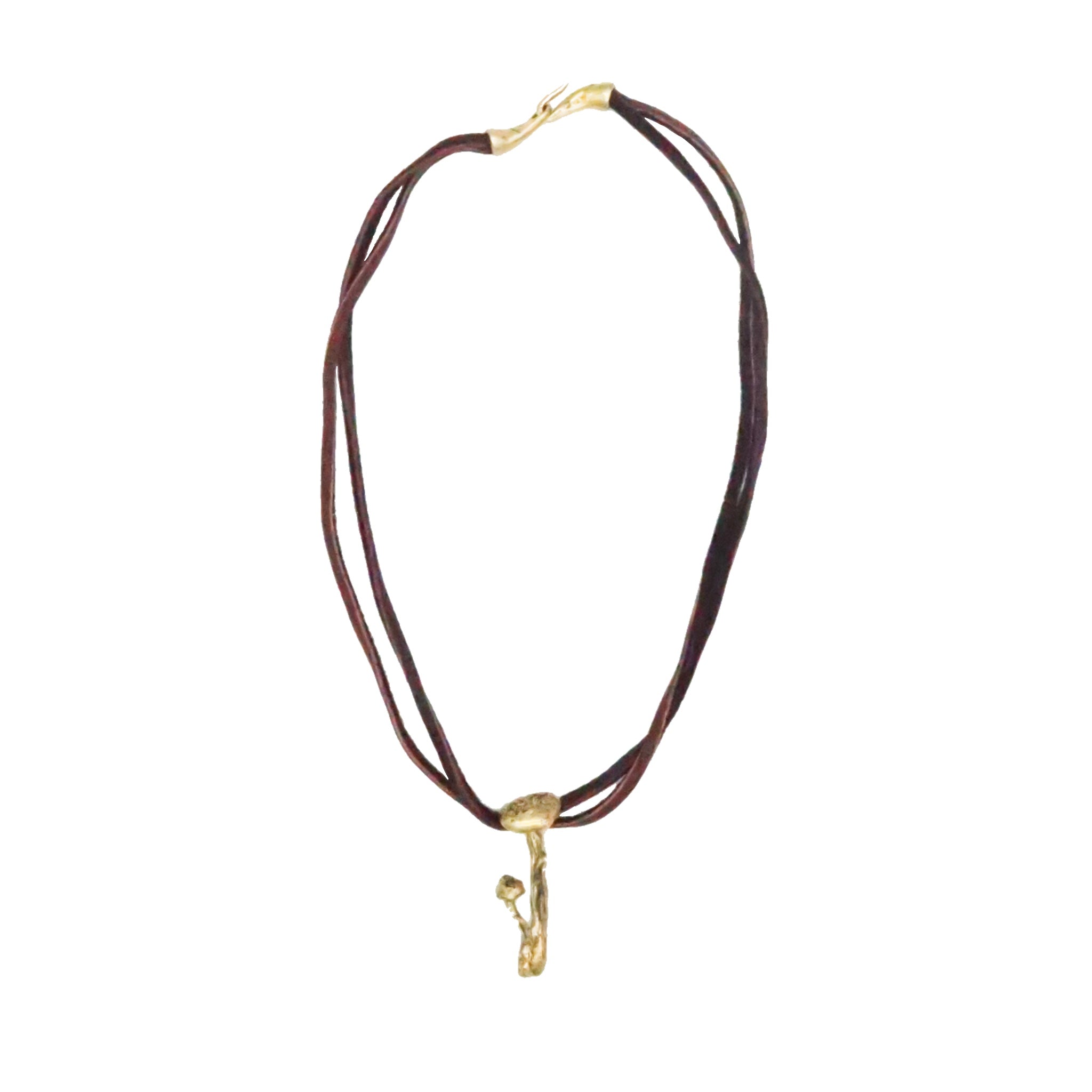 Ojai Jedi "Mother & Child" Mushroom Leather Necklace
