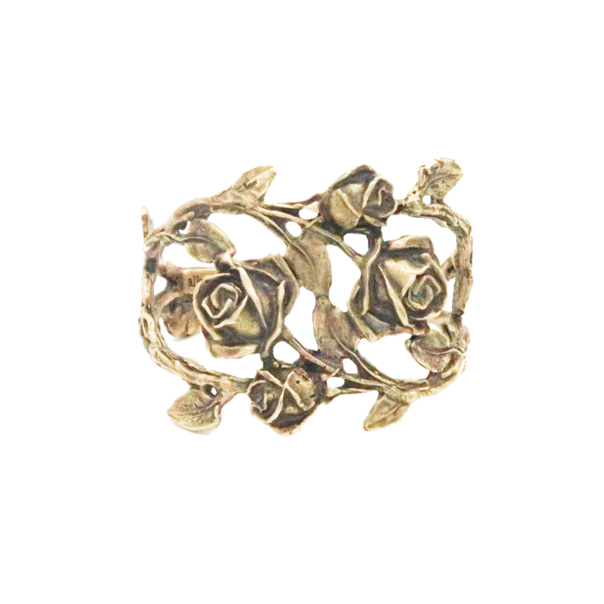 Rose with Leaves Cuff | A Grateful Dead Homage
