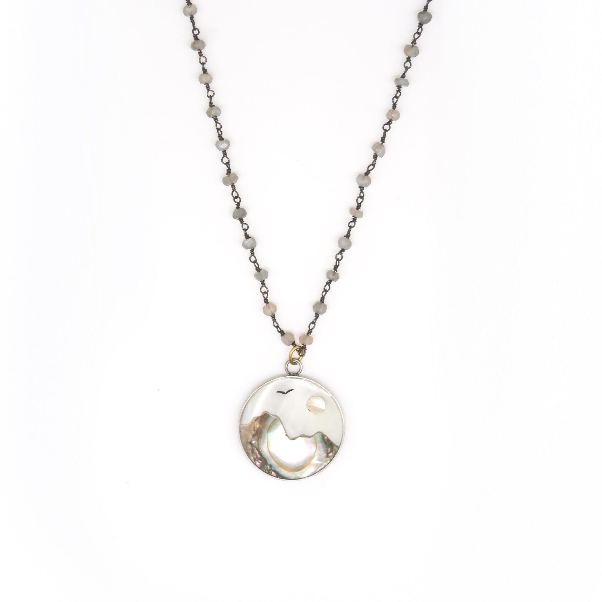 The Ocean Moon Laborite Necklace