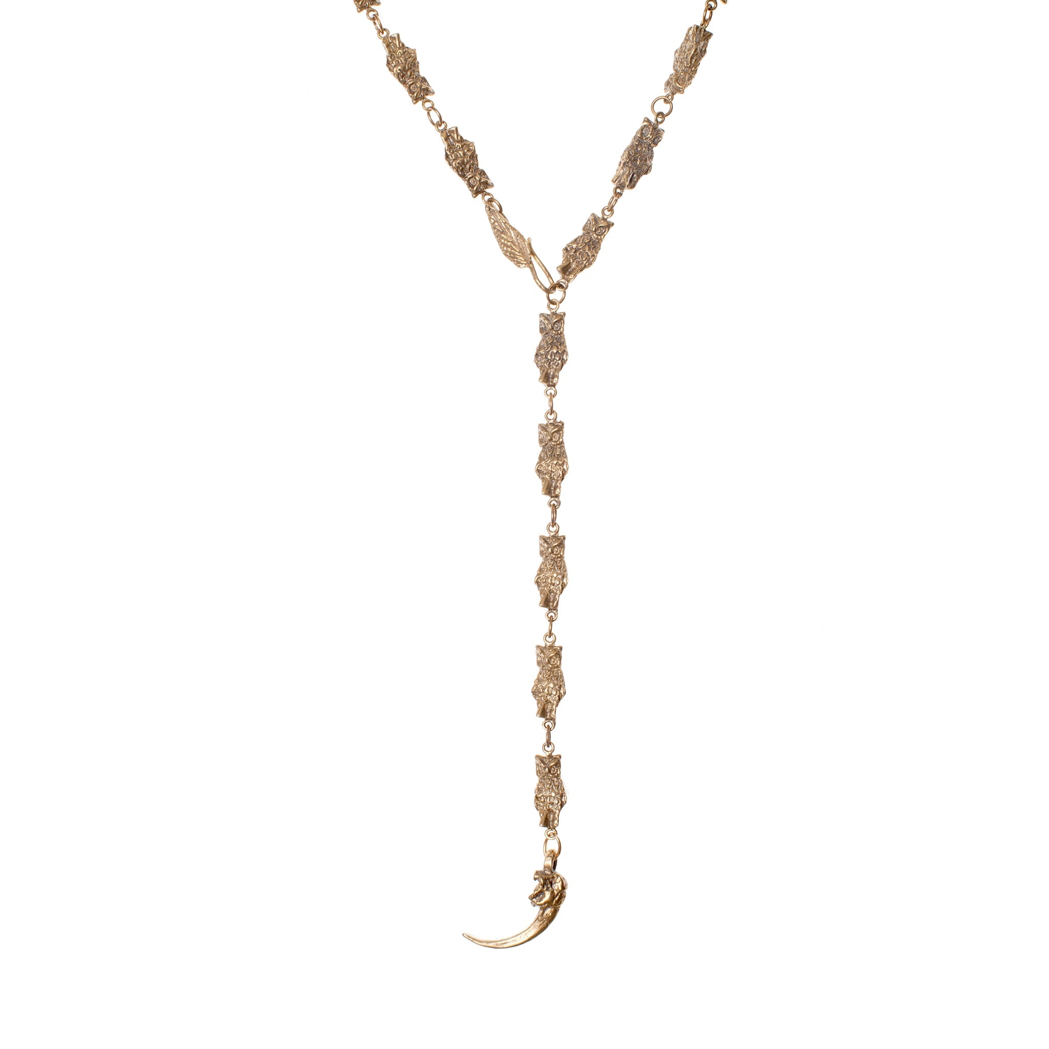 Owl Chain With Hawk Claw Necklace