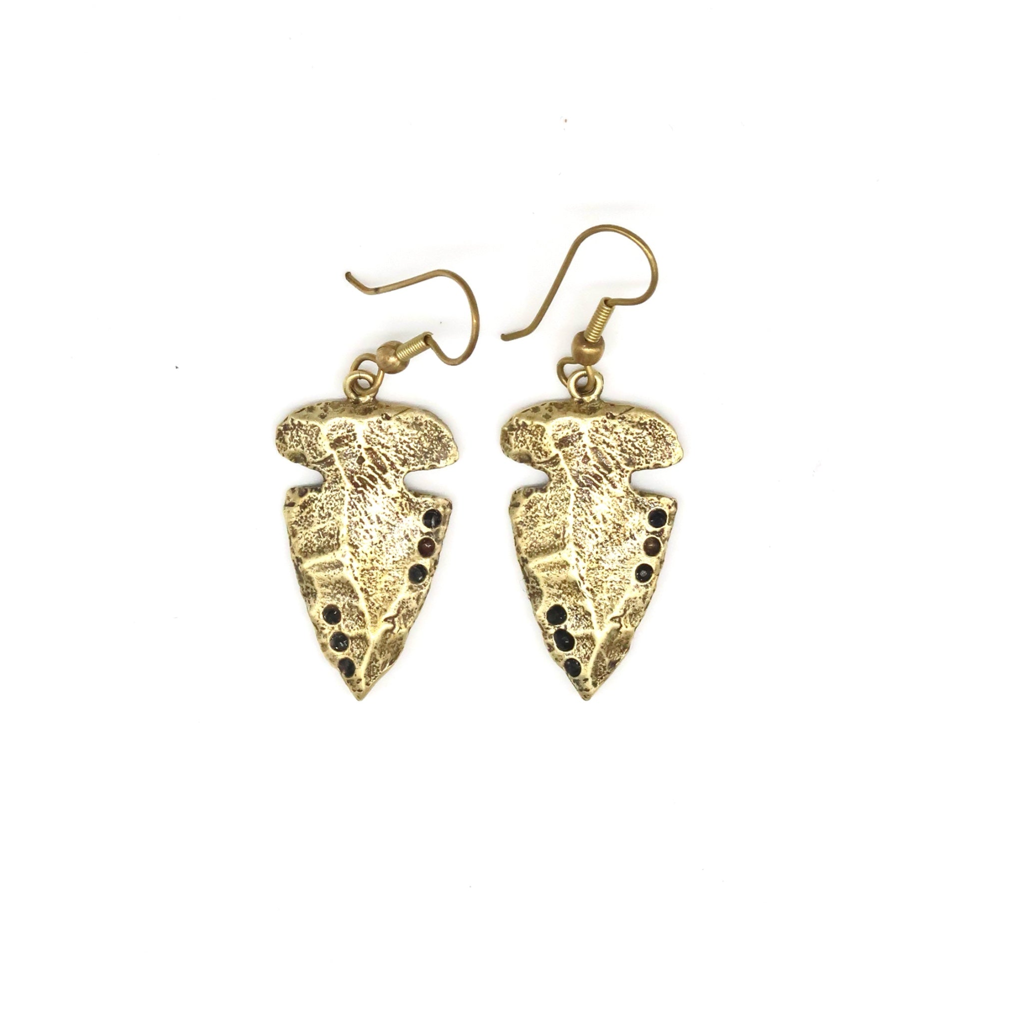 Arrowhead with Crystal Earrings