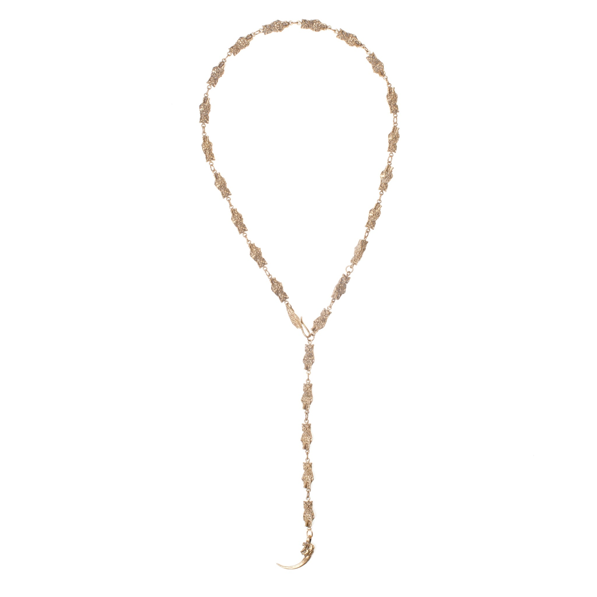 Owl Chain With Hawk Claw Necklace