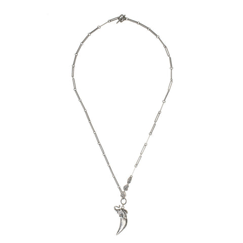 Sterling Silver Elephant Tooth Necklace