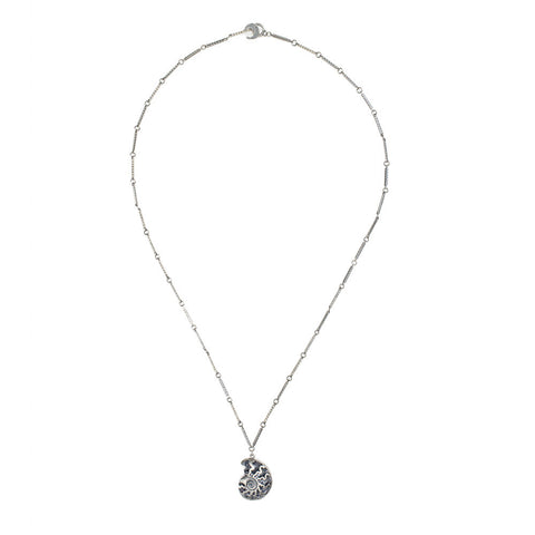 Sterling Silver Ammonite Shell Necklace