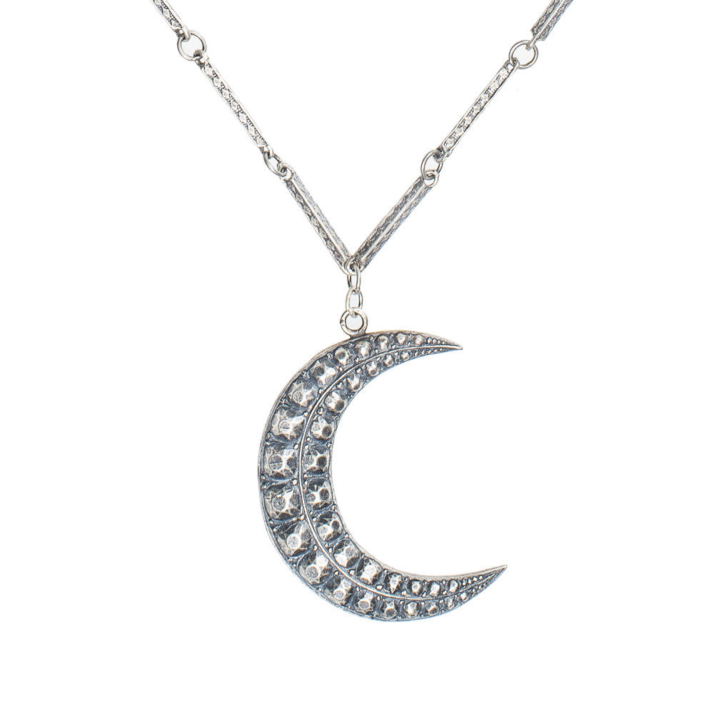 Sterling Silver Crescent Moon Necklace – Alkemie Jewelry