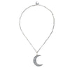 Image of Silver Crescent Moon Necklace