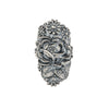 Image of Sterling Silver Large Rose Ring