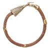 Image of Large Hawk Head Leather Bracelet