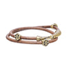 Image of Peace Sign Leather Bracelet