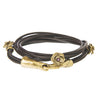 Image of Three Rose Leather Double Wrap