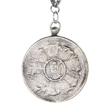 Sterling Victory Coin Necklace