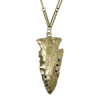 Large Arrowhead with Crystals
