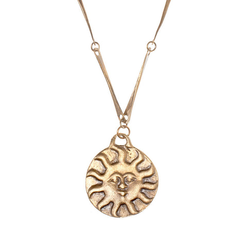 Sun and Moon Coin Necklace