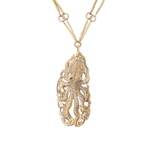 Textured Octopus Necklace