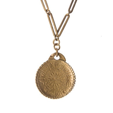 Zodiac  Coin Necklace