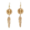 Image of Native Goddess Earrings with Feathers