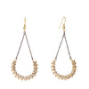 Image of Snake Vertebrae with Vintage Chain Earrings