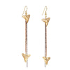 Image of Tiny Shark Teeth Earring with Vintage Chains