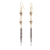 Image of Two Skulls & Vintage Chain Earrings