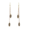 Image of Pinecones on Vintage Chain Earrings