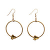 Image of Leaf Hoop Earrings