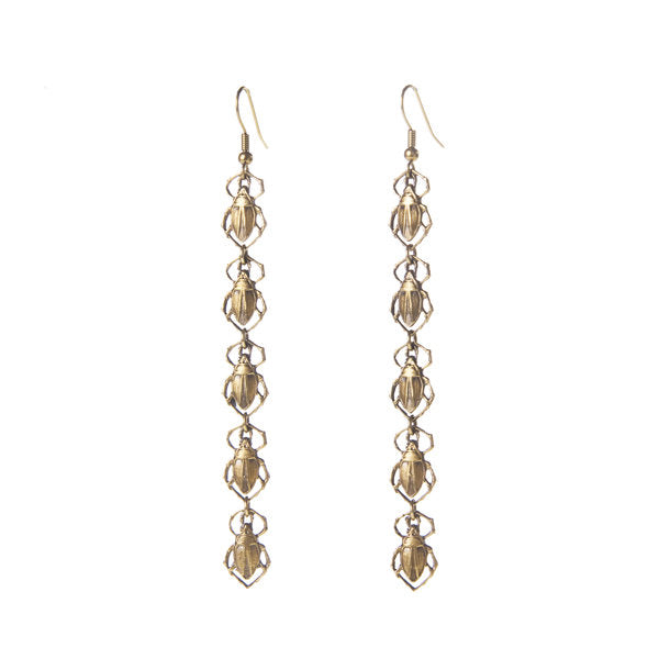 Deco Scarab Earrings
