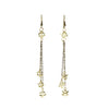 Image of Falling Stars Earrings with Vintage Chain
