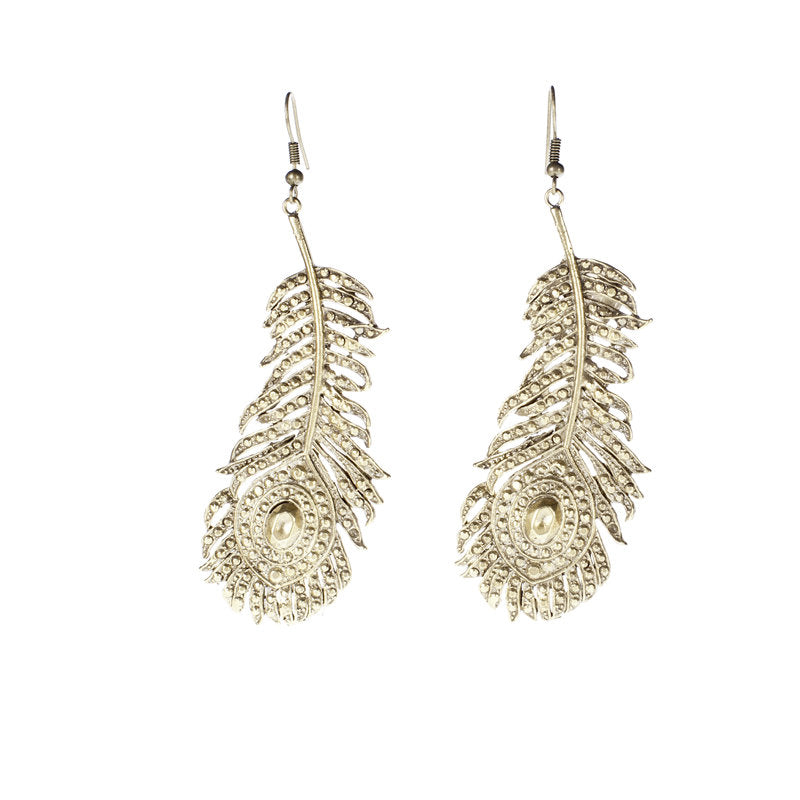 Peacock Feather Earrings