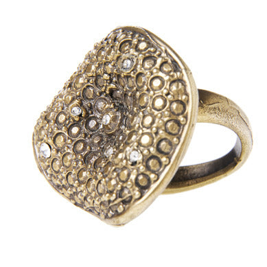 Textured 60's Cocktail Ring
