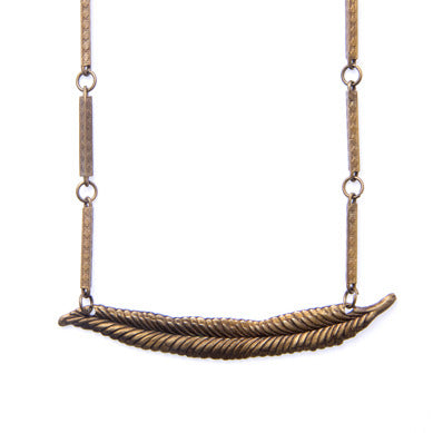 Thin Leaf Necklace