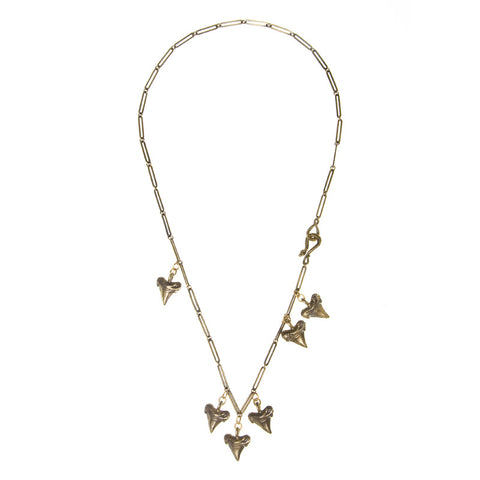 Six Shark Teeth Necklace