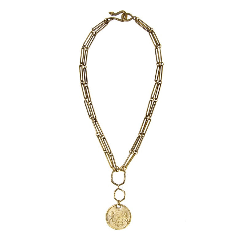 Lucky Hebrew Coin Necklace