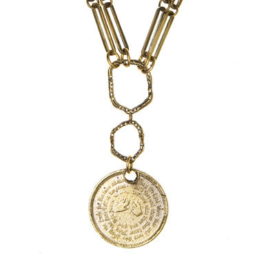 Lucky Hebrew Coin Necklace