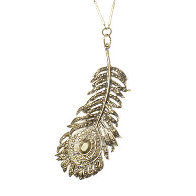 Peacock Feather  Necklace