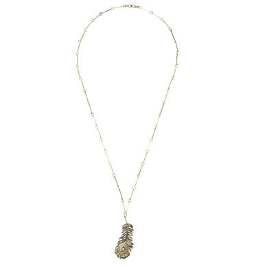 Peacock Feather  Necklace