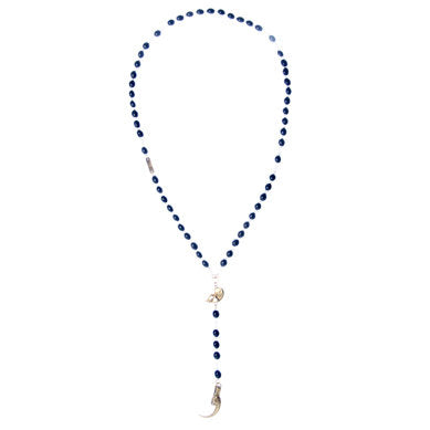 Skull & Hawk Claw Rosary Necklace