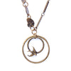 Image of Double Bird Circle Necklace